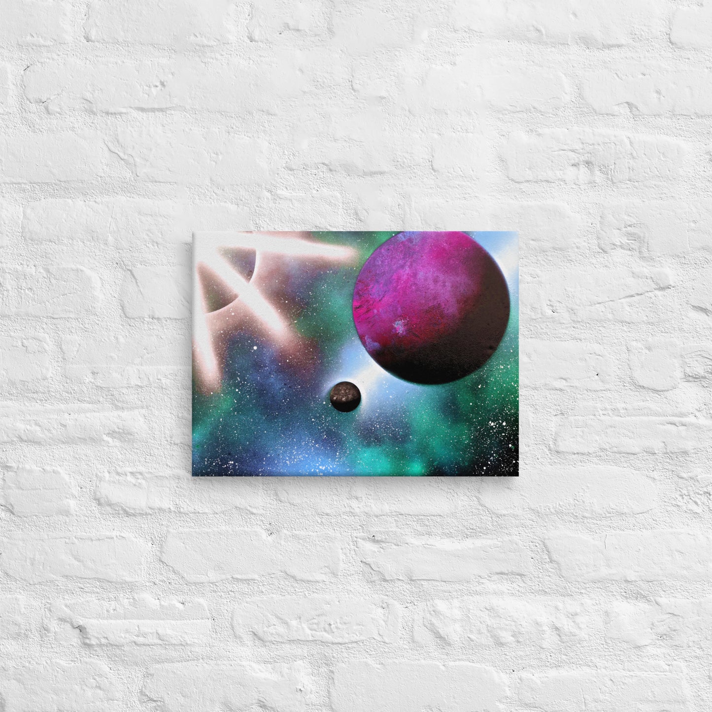 Blue Celestial Illumination Canvas