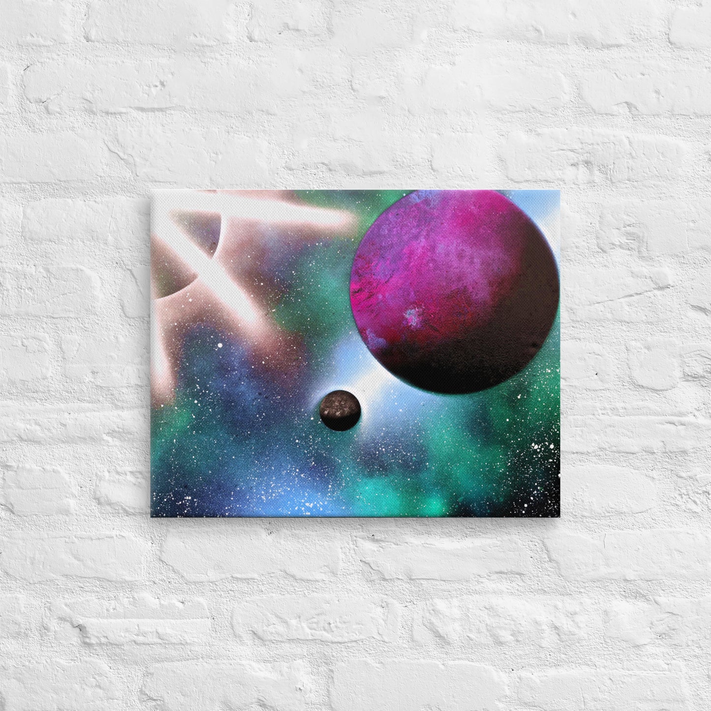Blue Celestial Illumination Canvas