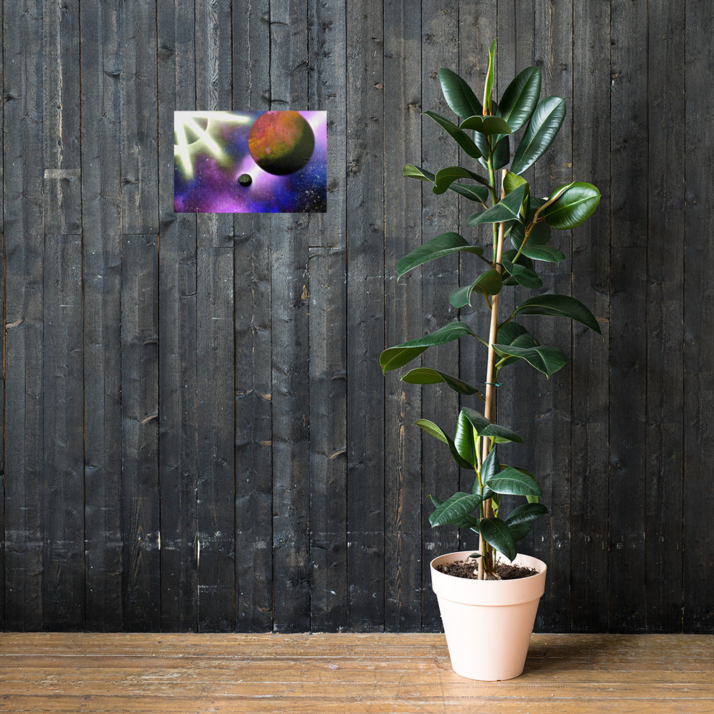 Purple Celestial Illumination Poster