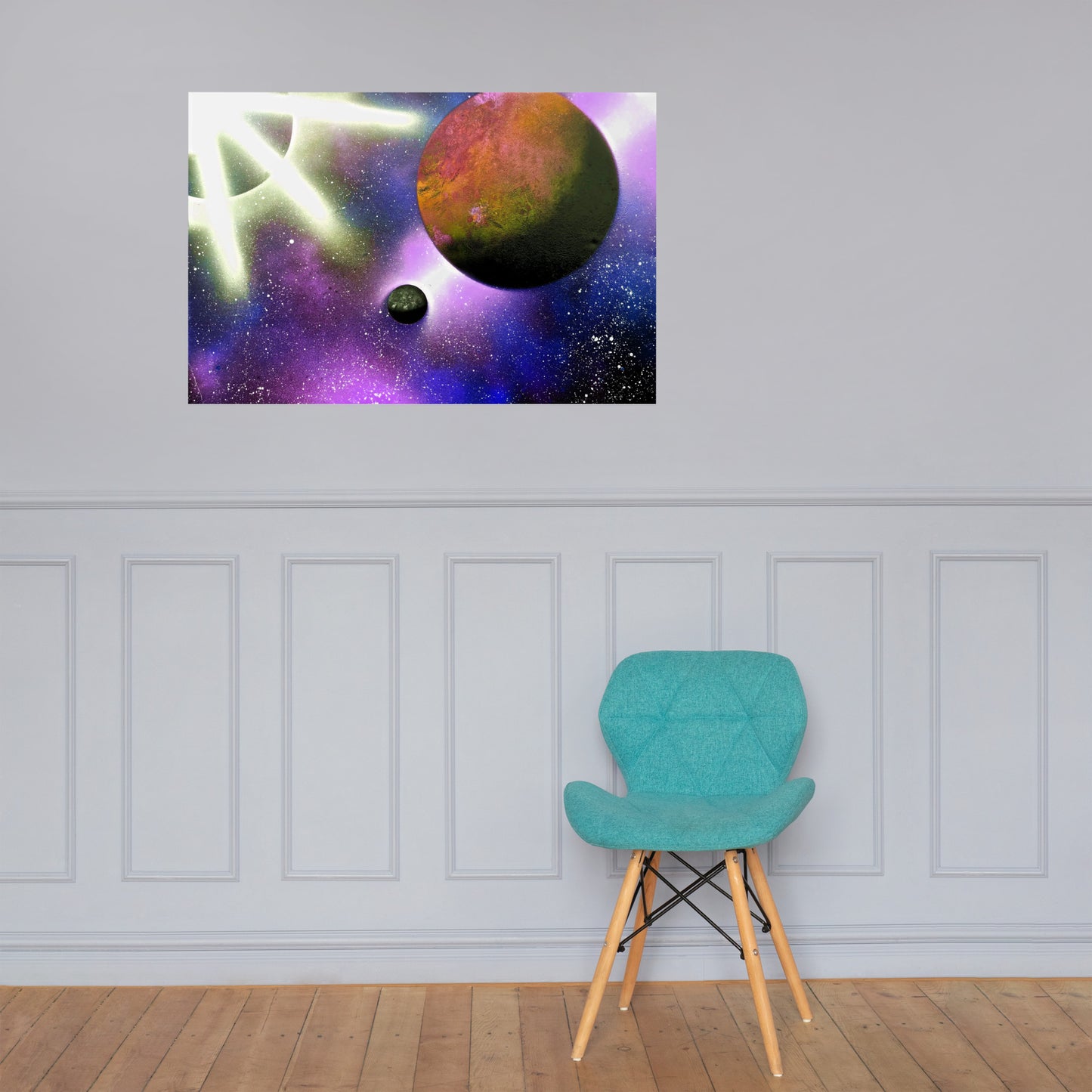 Purple Celestial Illumination Poster