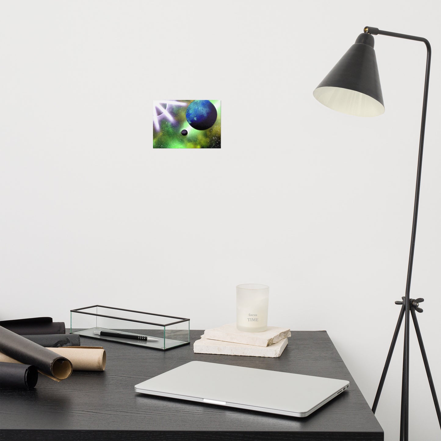 Green Celestial Illumination Poster