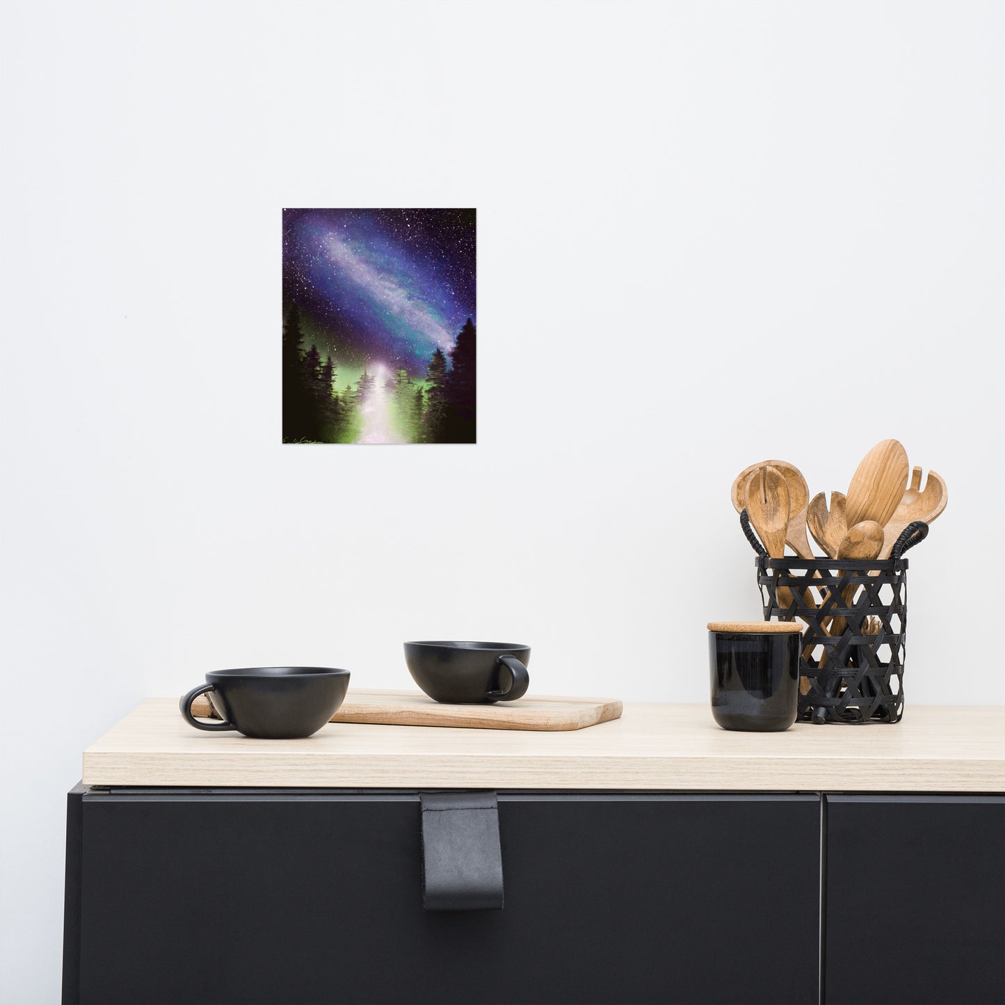 Blue Astronomical Campfire Poster