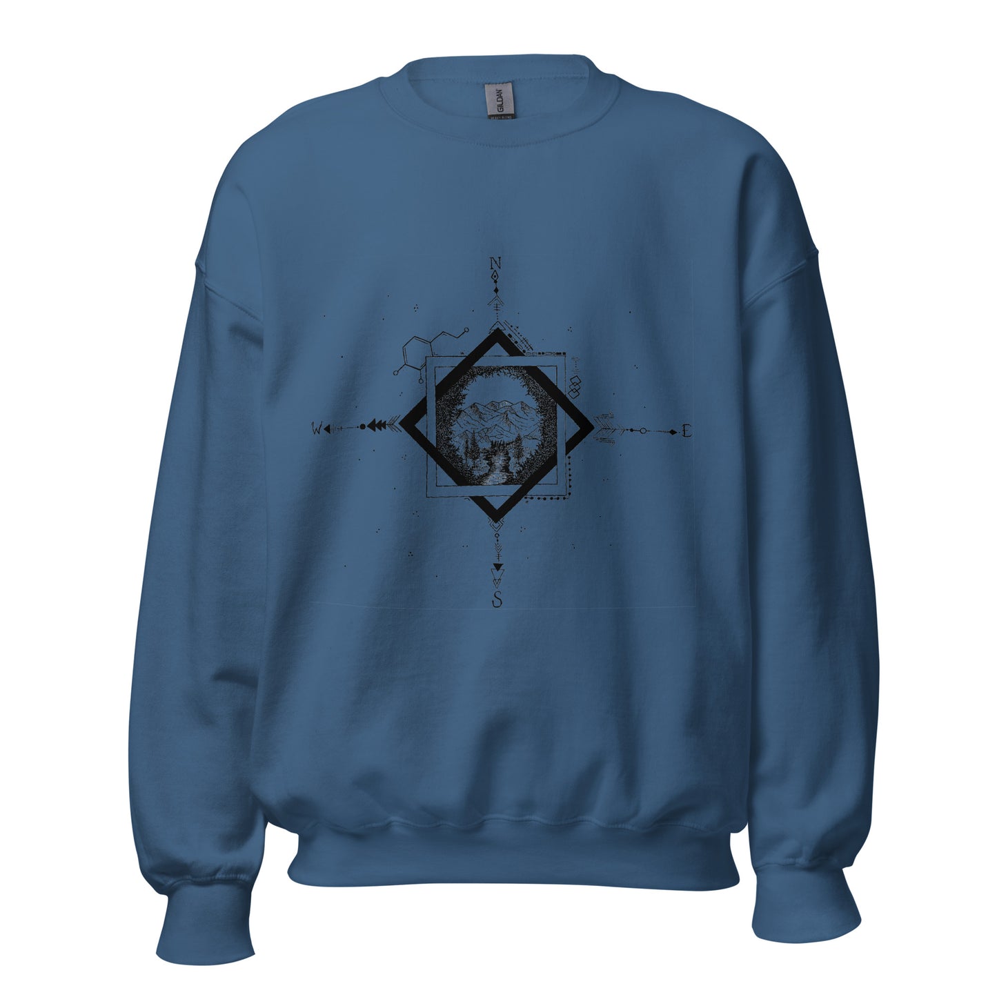 Serene Stream Unisex Crew Neck Sweatshirt