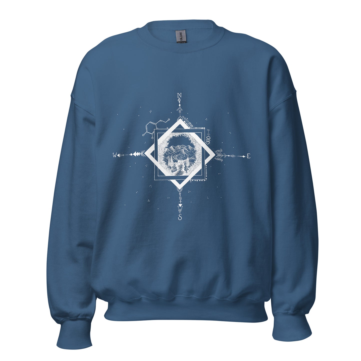Serene Stream Unisex Crew Neck Sweatshirt
