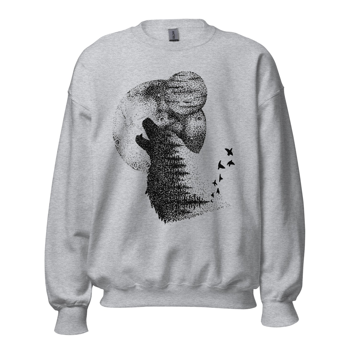 The Wolf and the Cosmos 1 Unisex Crew Neck Sweatshirt