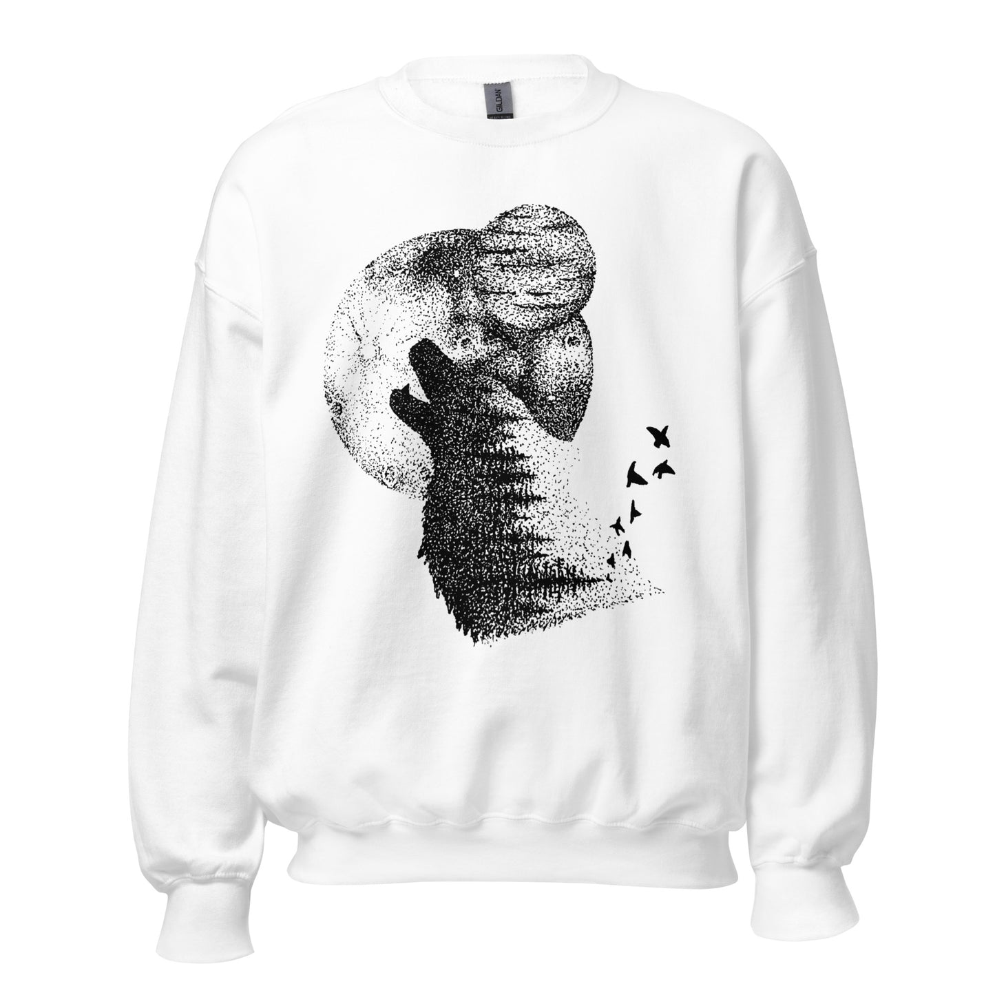 The Wolf and the Cosmos 1 Unisex Crew Neck Sweatshirt