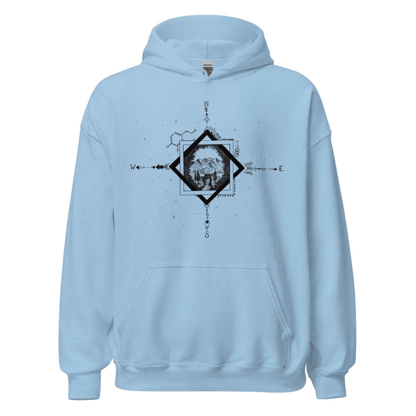 Serene Stream Unisex Heavy Blend Hoodie