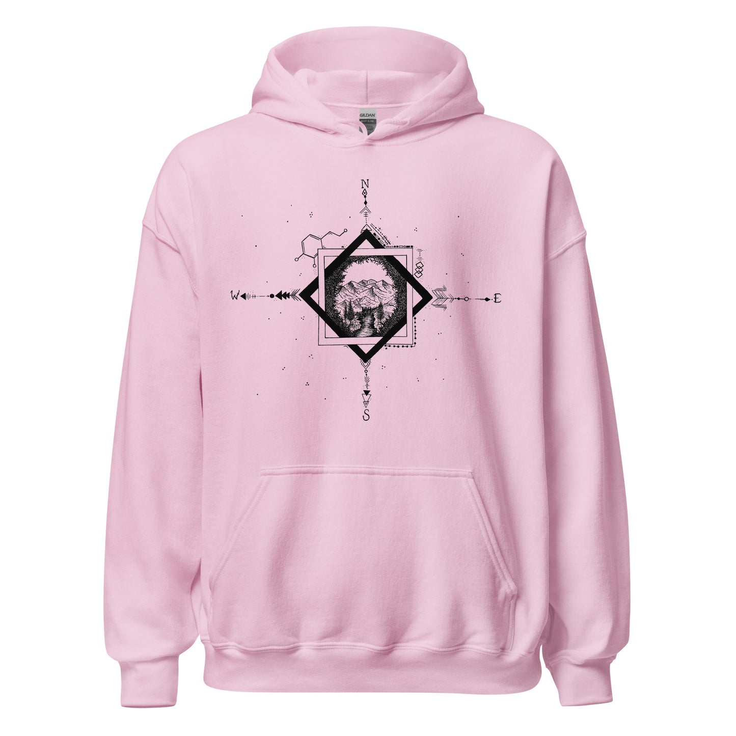 Serene Stream Unisex Heavy Blend Hoodie
