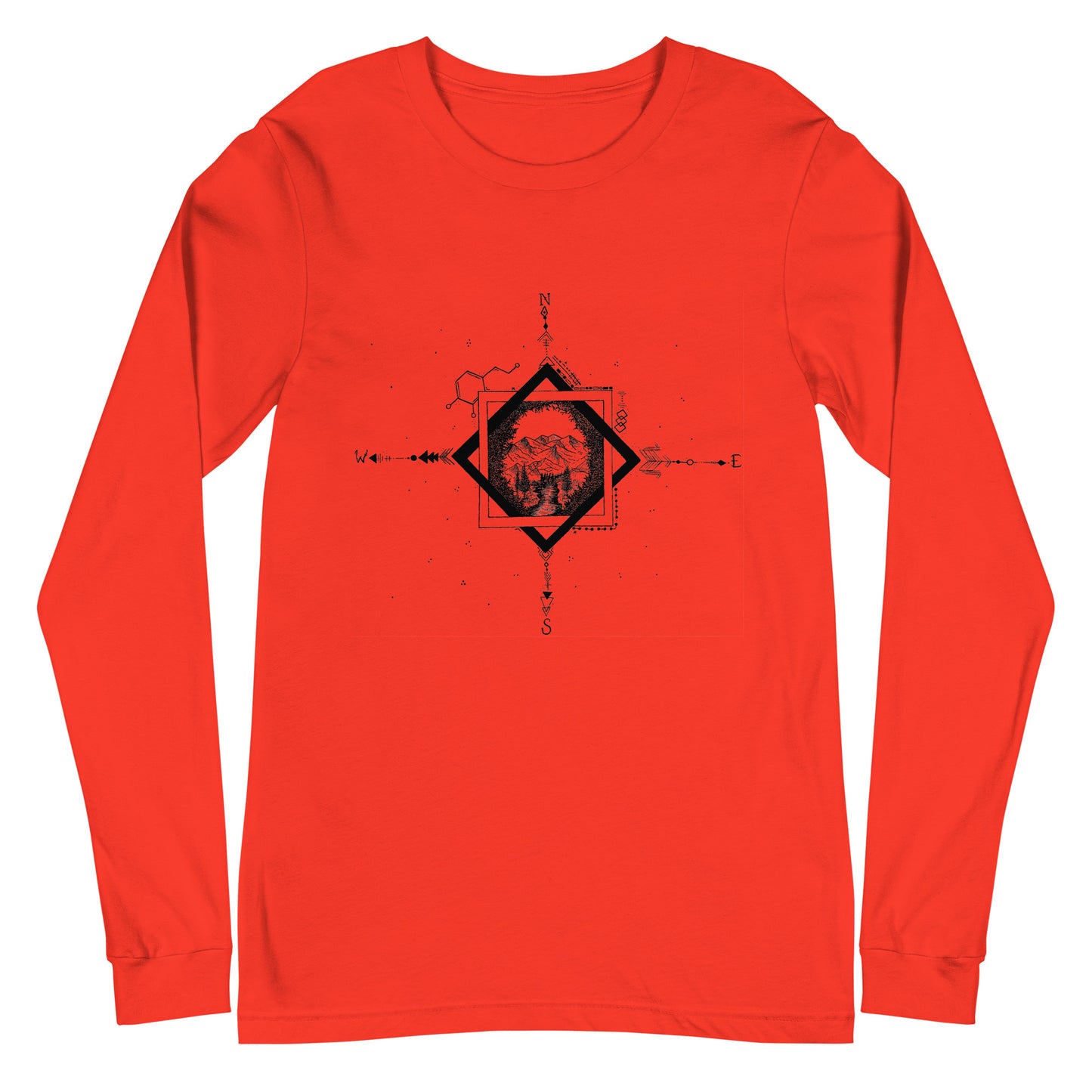 Serene Stream Unisex Long Sleeve Tee