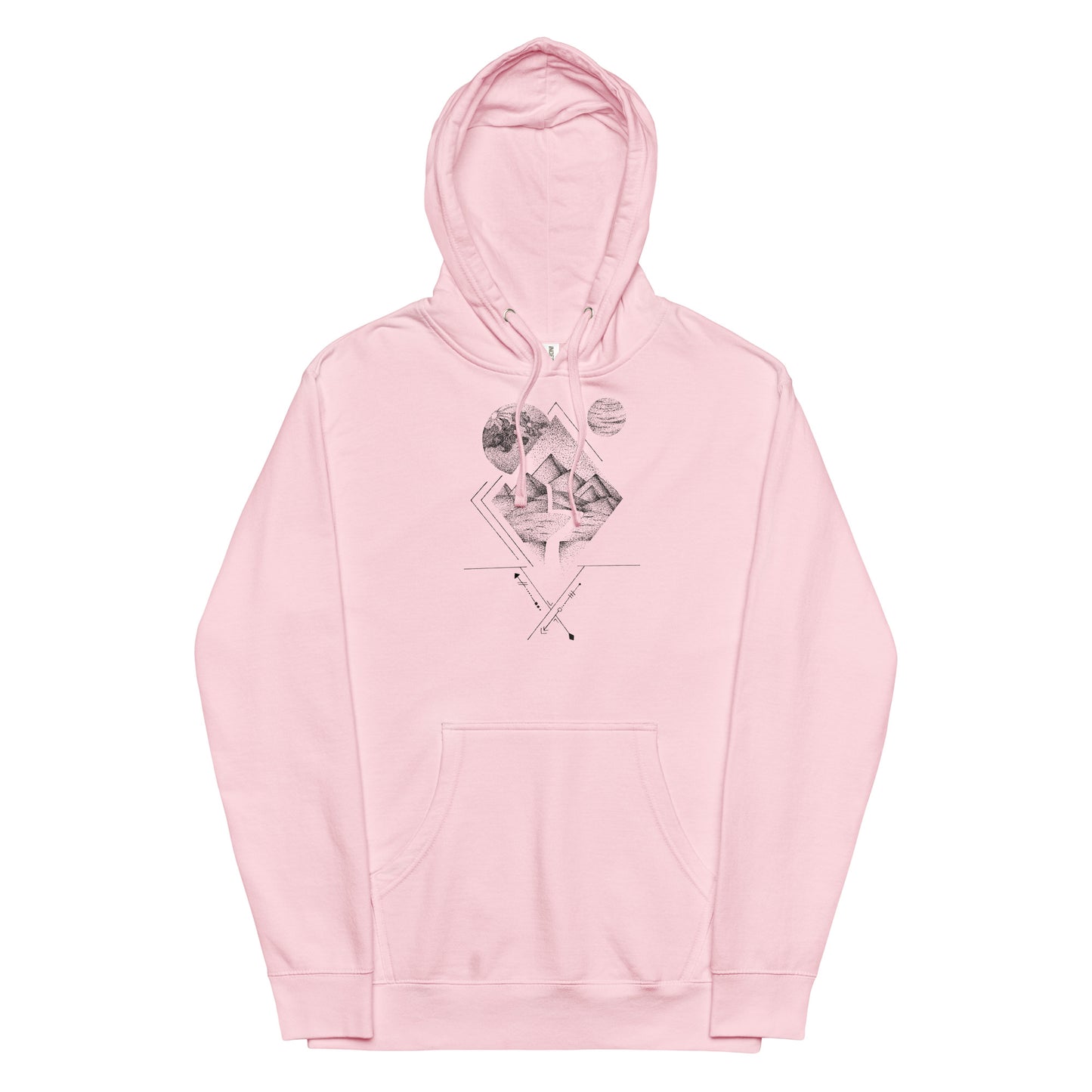 Pyramids Beneath the Stars Unisex Mid-weight Hoodie