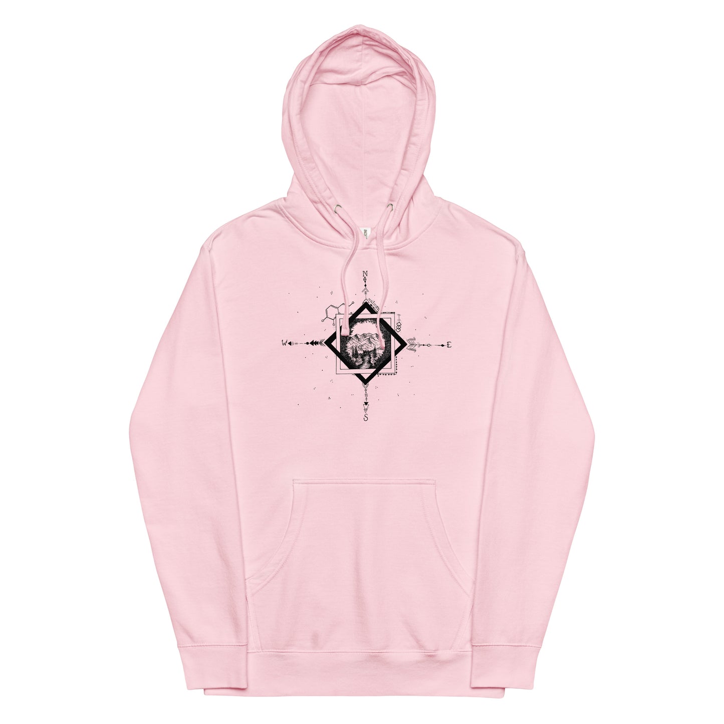 Serene Stream Unisex Mid-weight Hoodie
