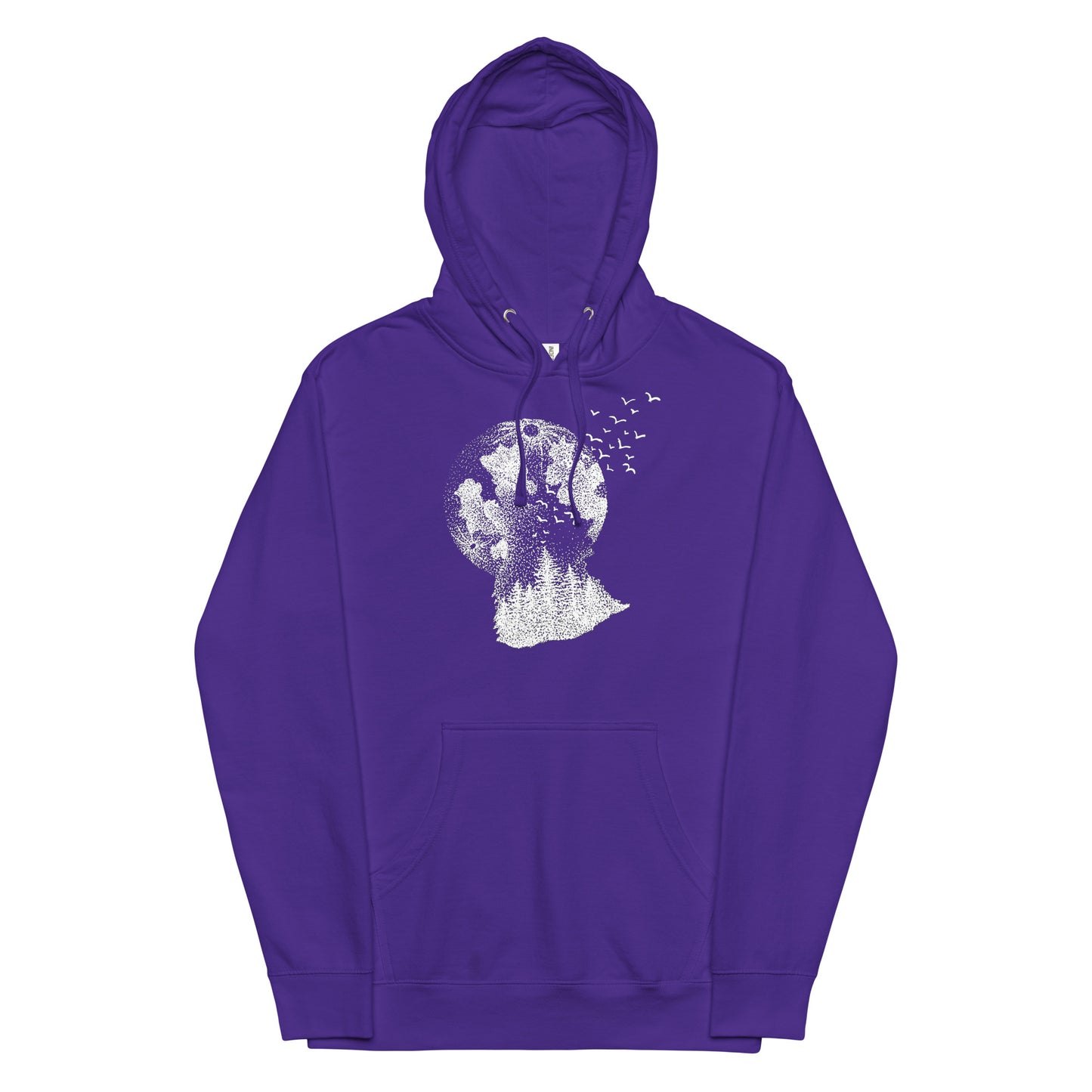The Wolf and the Cosmos 2 Unisex Mid-weight Hoodie