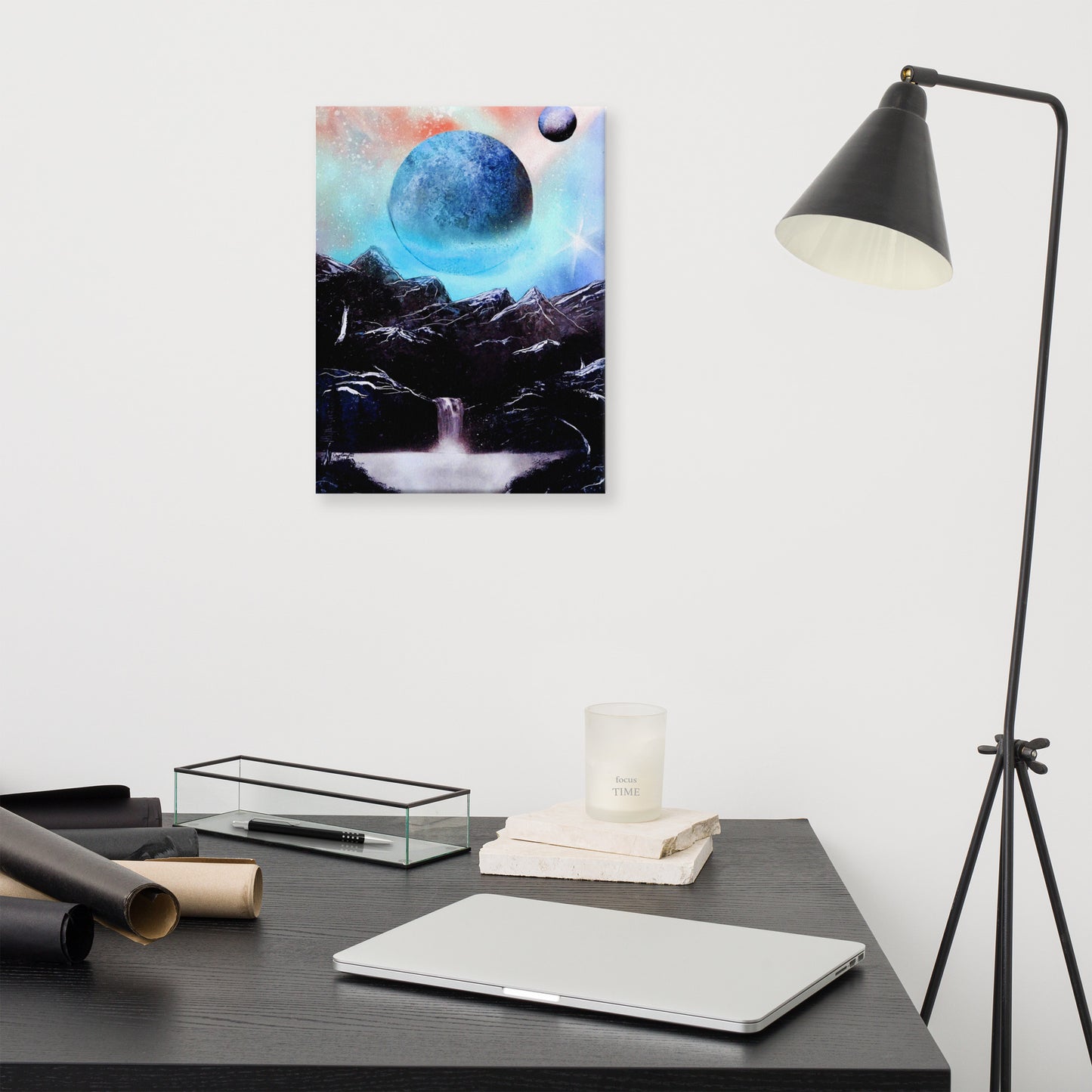 Blue Mountain Moonrise Canvas