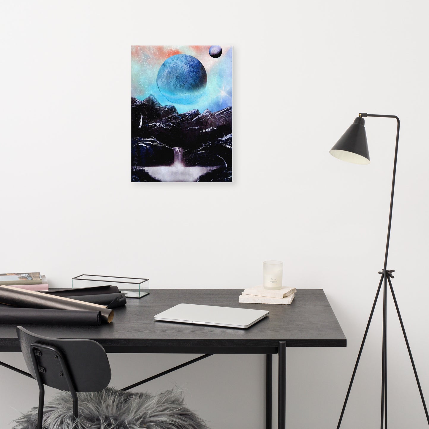 Blue Mountain Moonrise Canvas