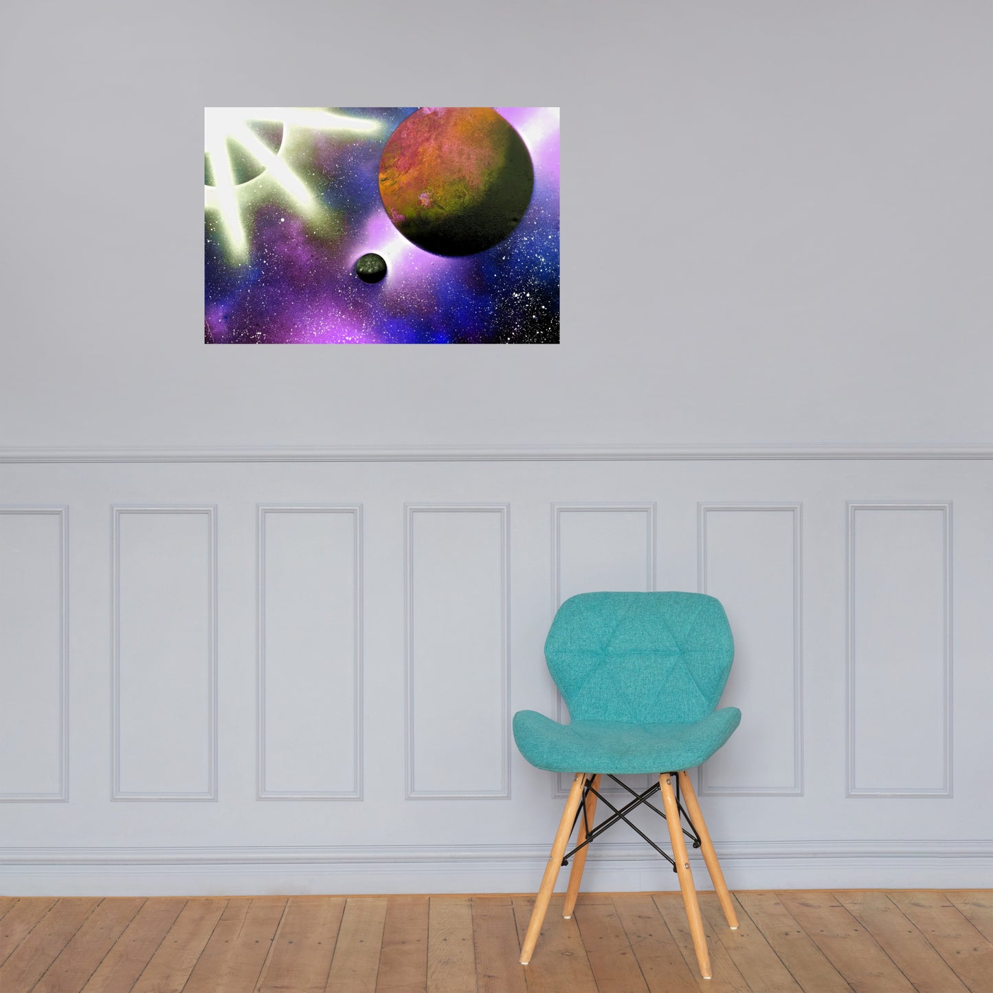 Purple Celestial Illumination Poster