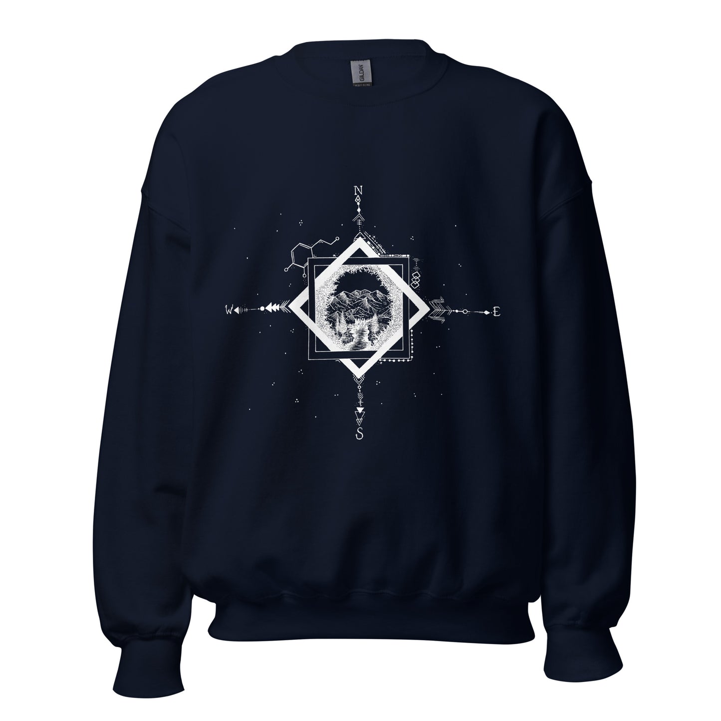 Serene Stream Unisex Crew Neck Sweatshirt