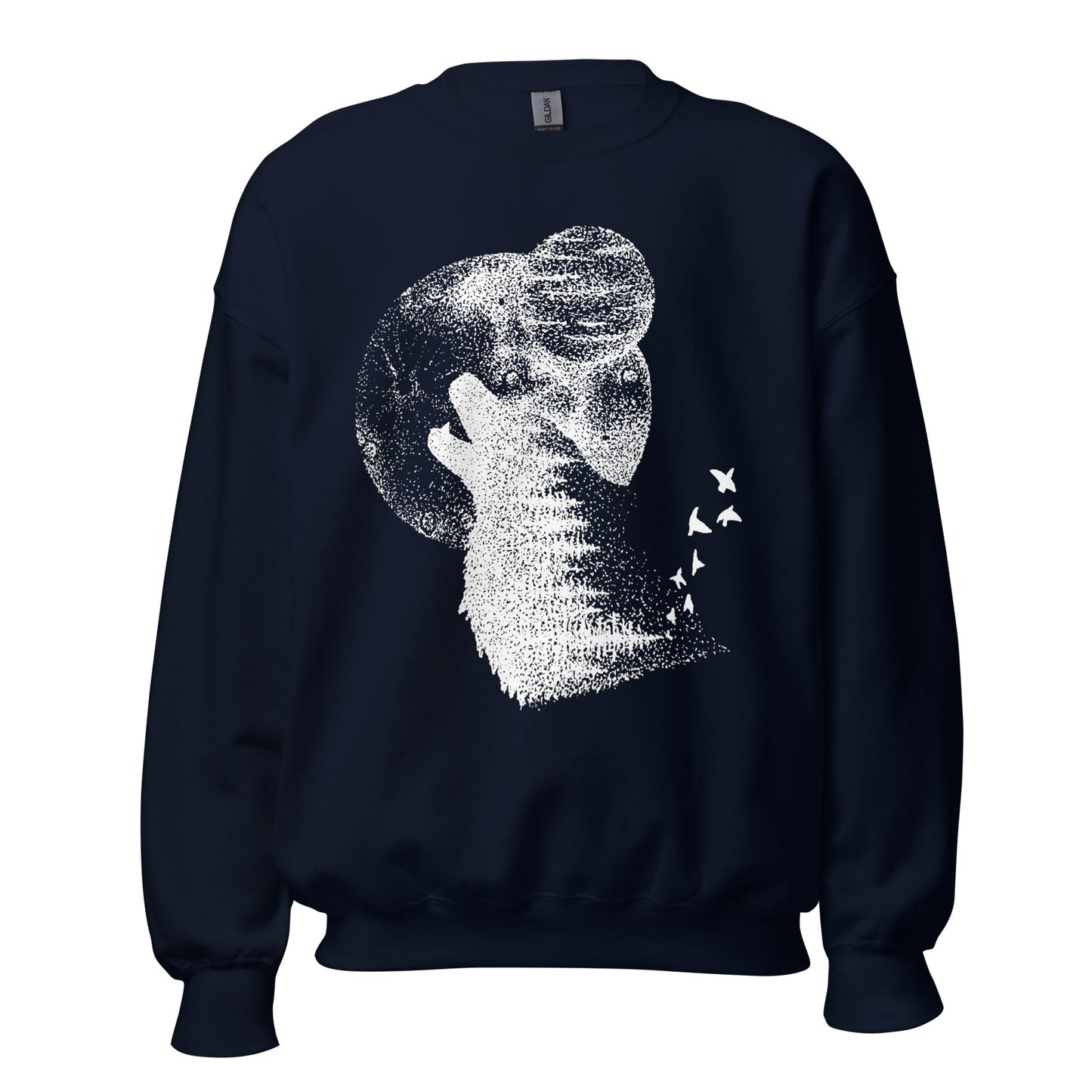 The Wolf and the Cosmos 1 Unisex Crew Neck Sweatshirt