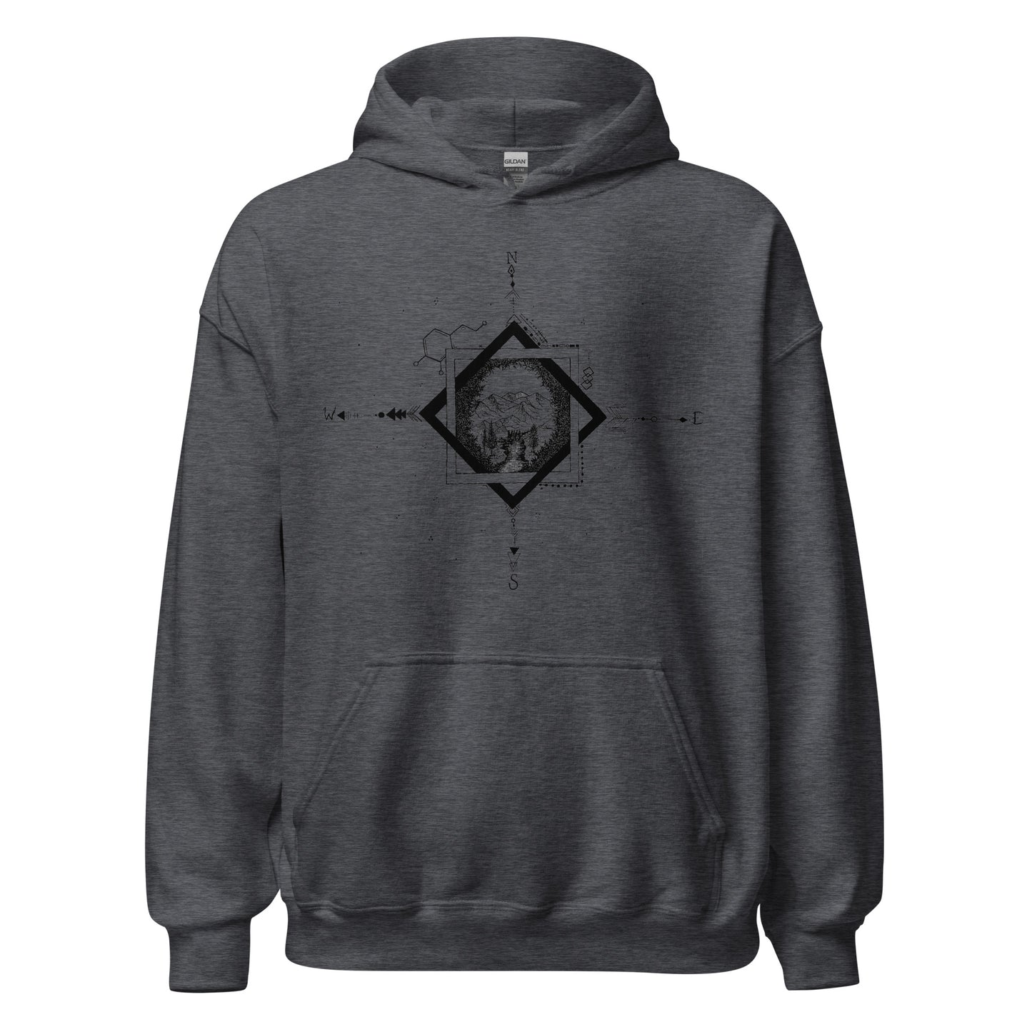 Serene Stream Unisex Heavy Blend Hoodie