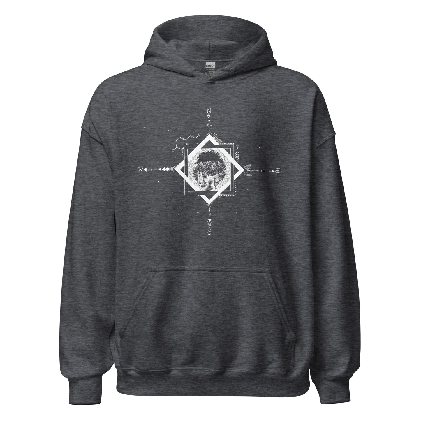 Serene Stream Unisex Heavy Blend Hoodie