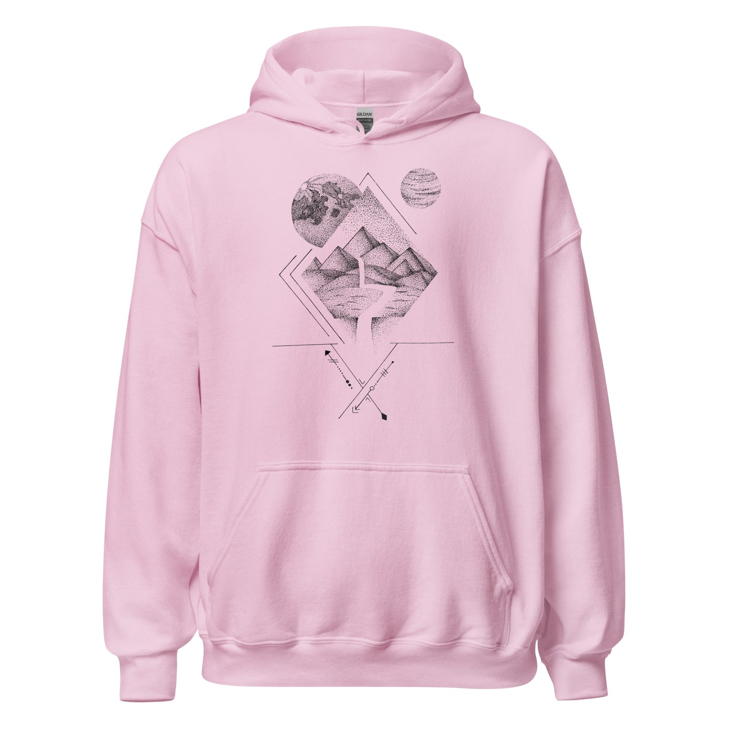 Pyramids Beneath the Stars Unisex Hoodie