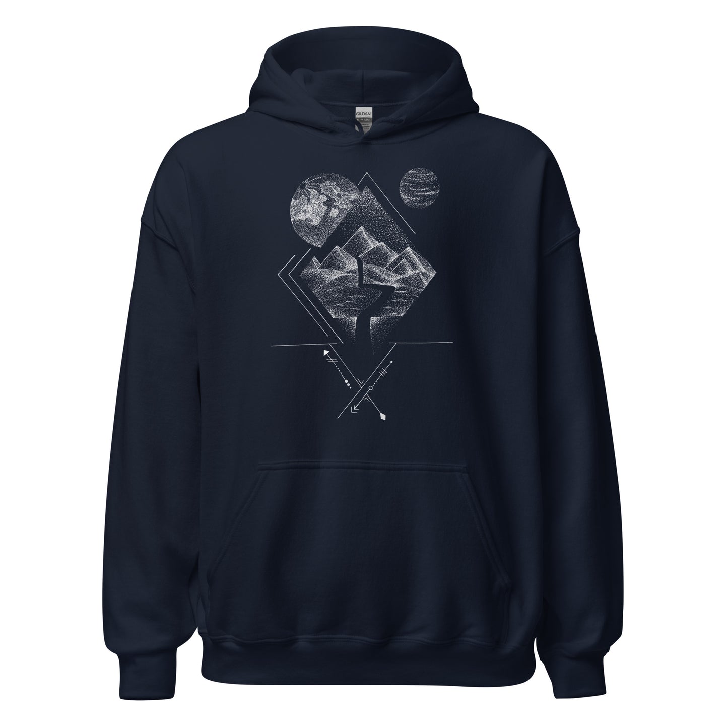 Pyramids Beneath the Stars Unisex Hoodie