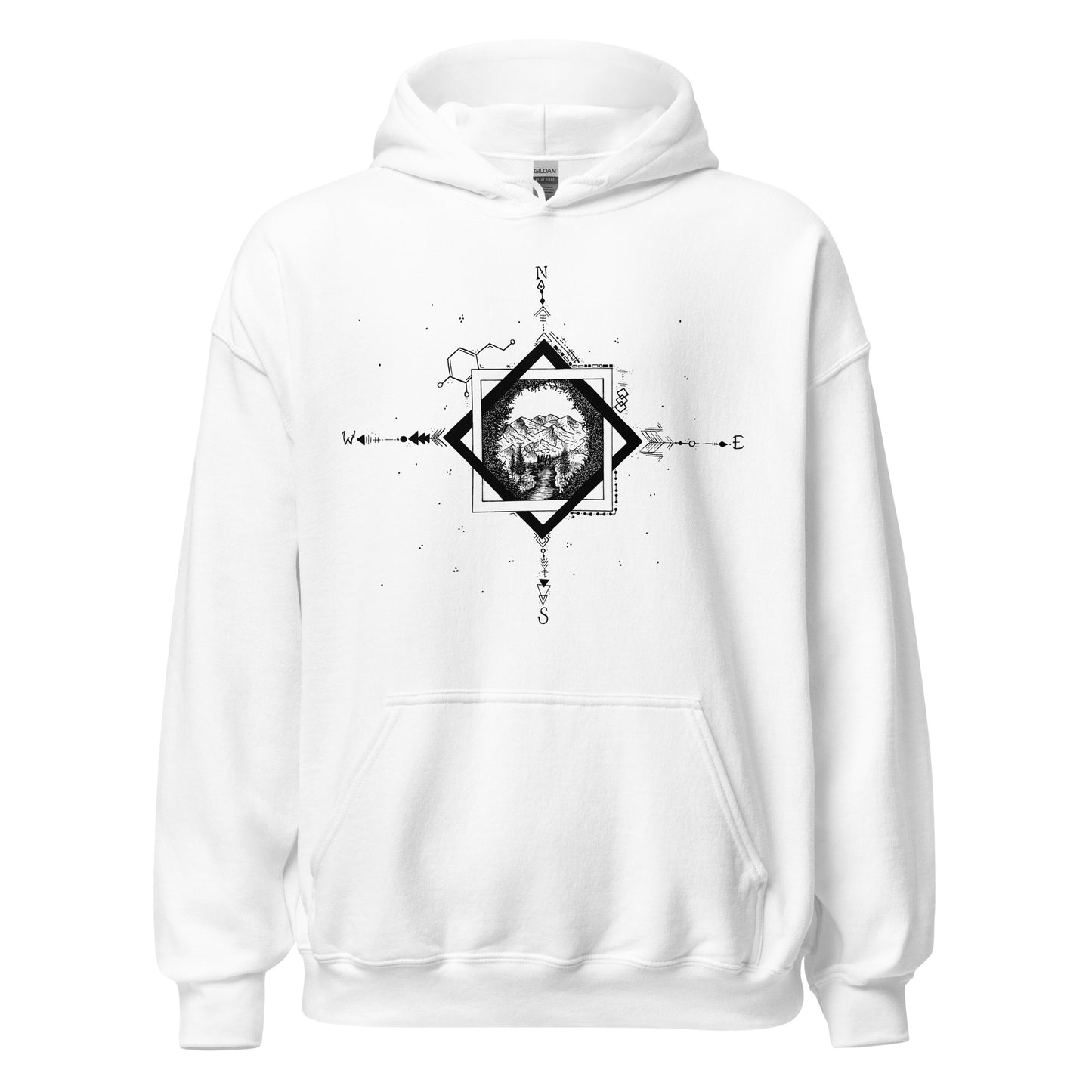 Serene Stream Unisex Heavy Blend Hoodie