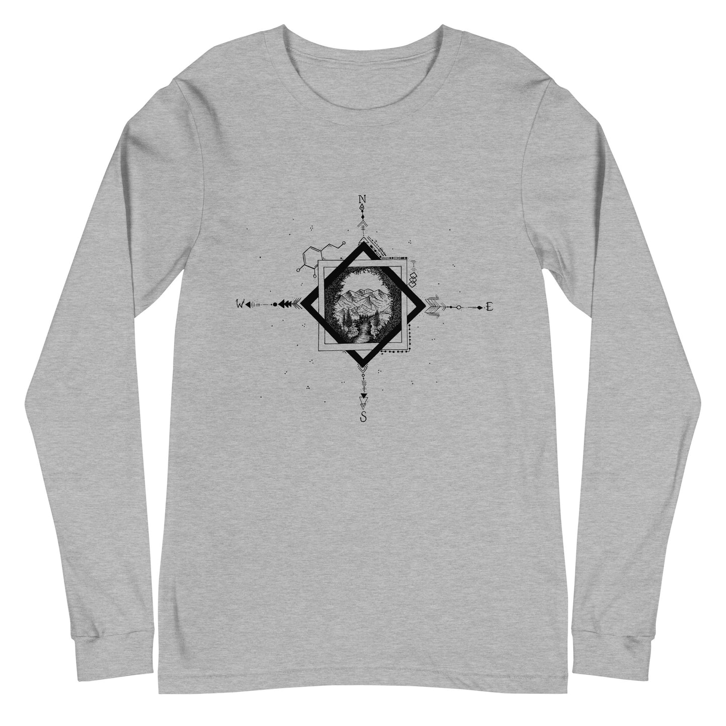 Serene Stream Unisex Long Sleeve Tee