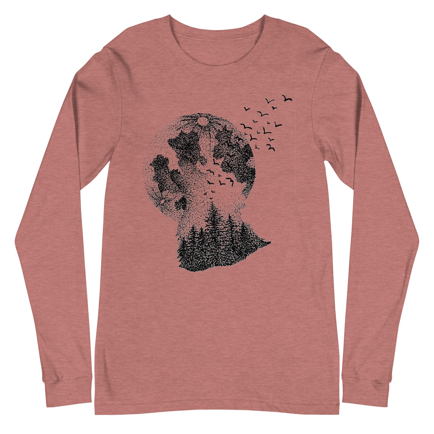 The Wolf and the Cosmos 2 Unisex Long Sleeve Tee