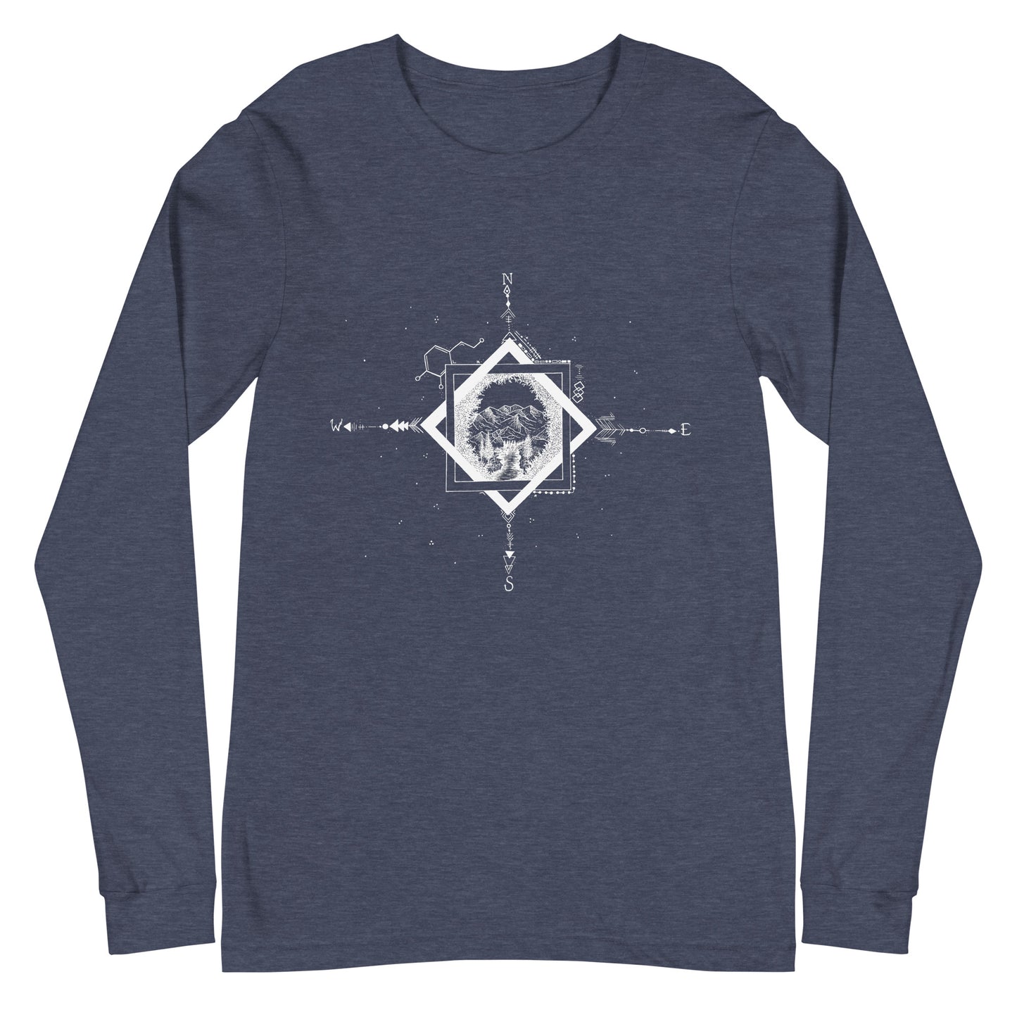 Serene Stream Unisex Long Sleeve Tee