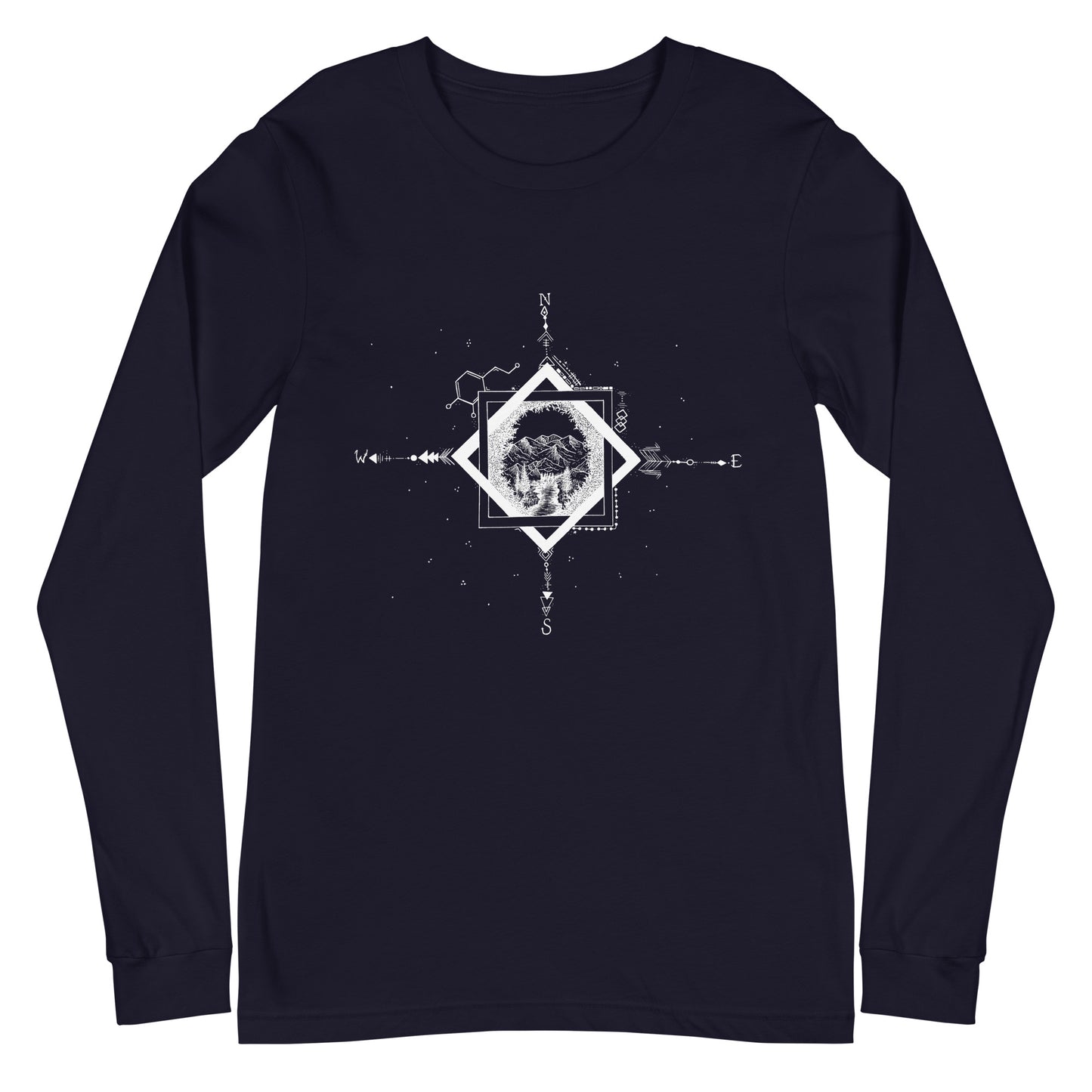 Serene Stream Unisex Long Sleeve Tee