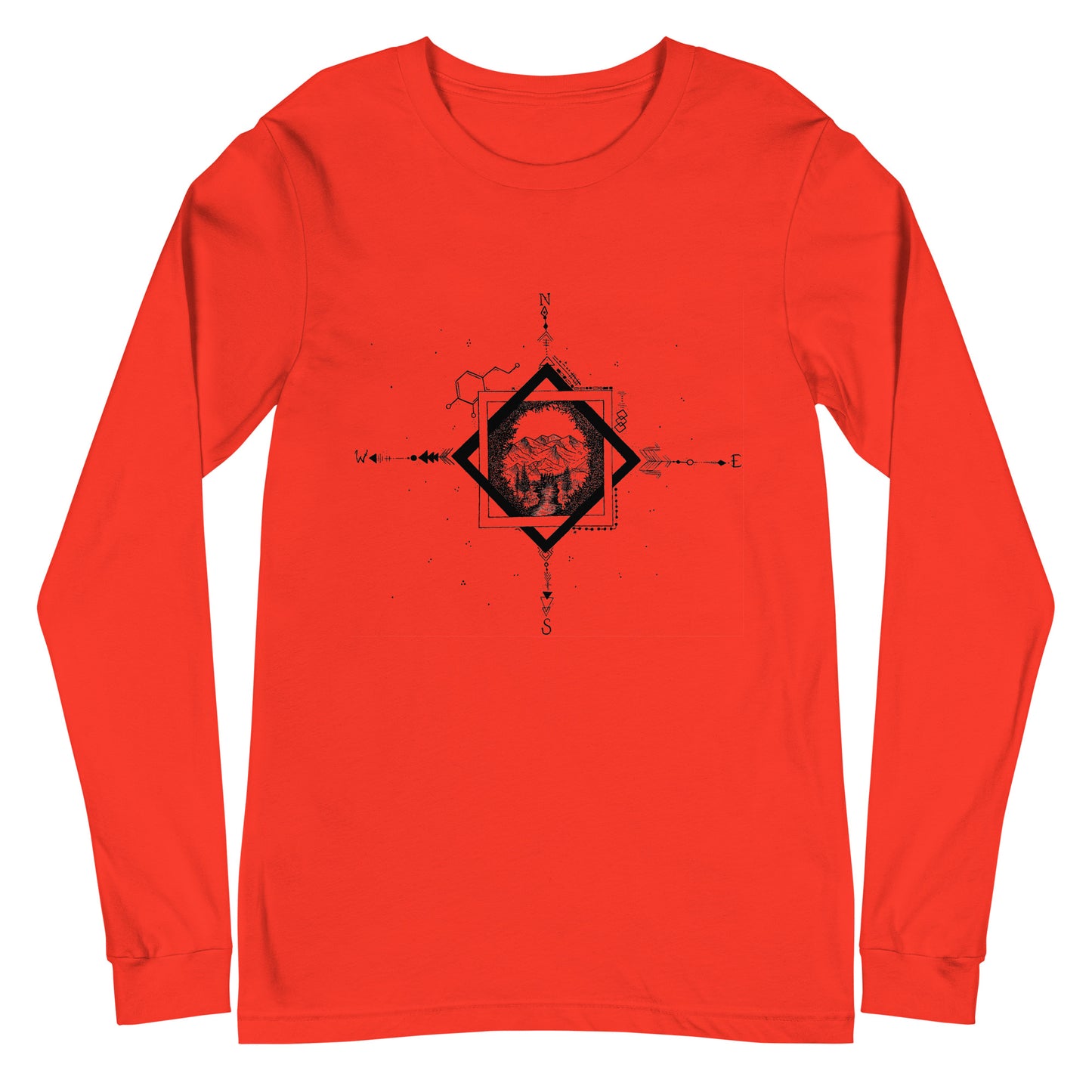 Serene Stream Unisex Long Sleeve Tee