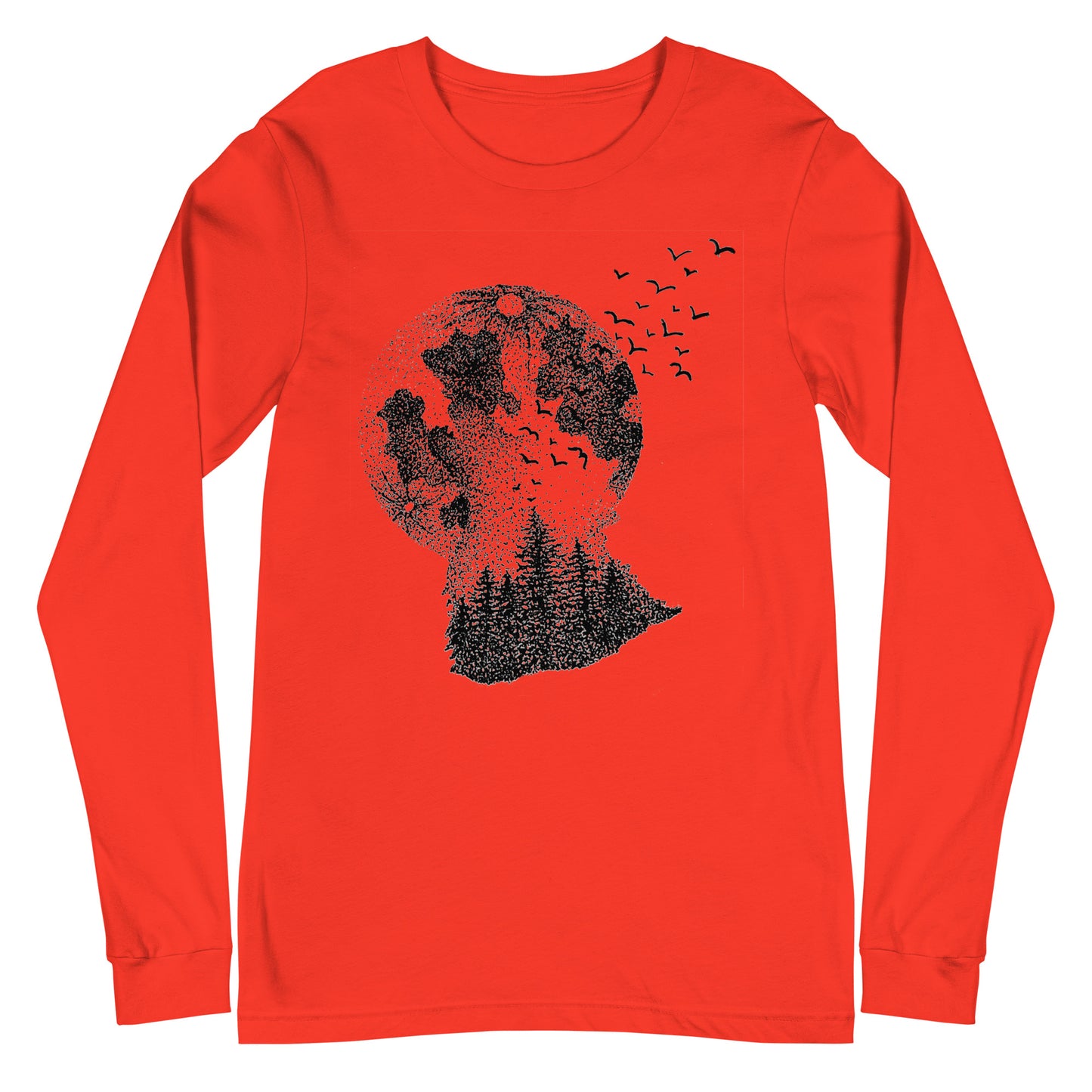 The Wolf and the Cosmos 2 Unisex Long Sleeve Tee