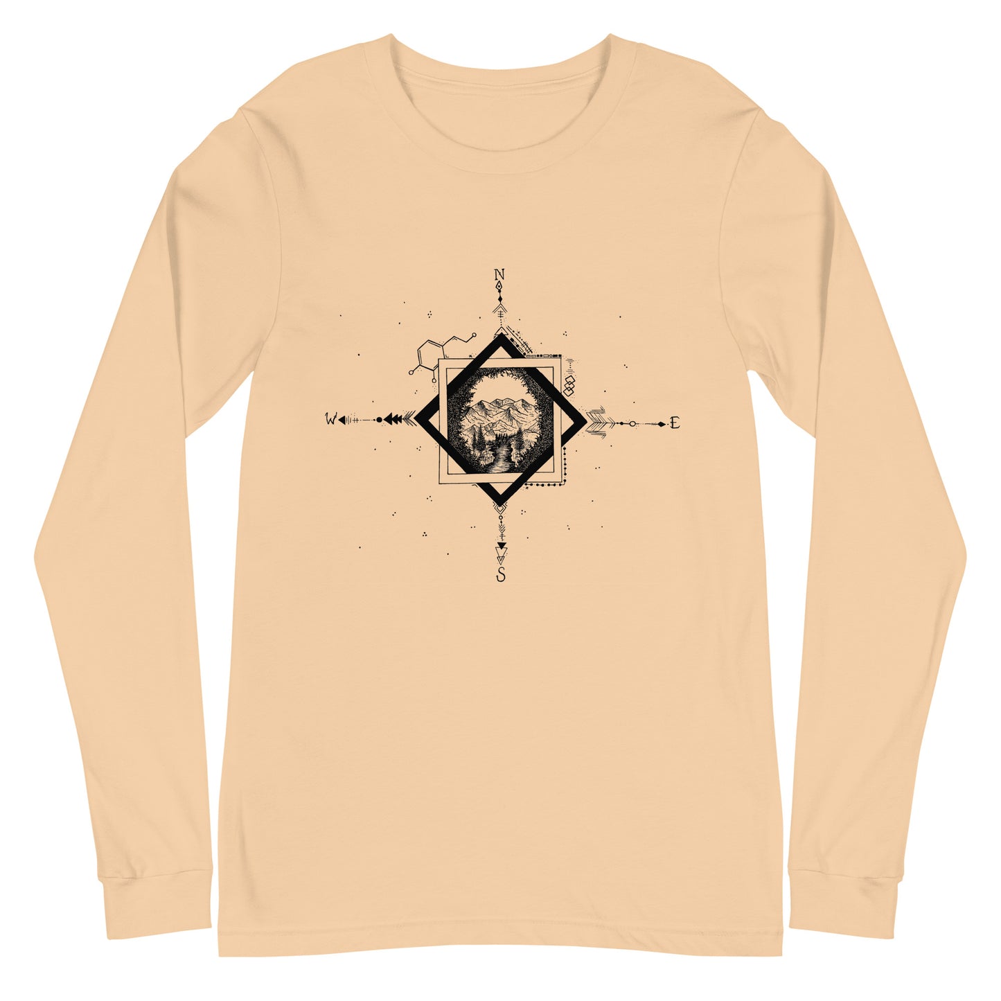 Serene Stream Unisex Long Sleeve Tee