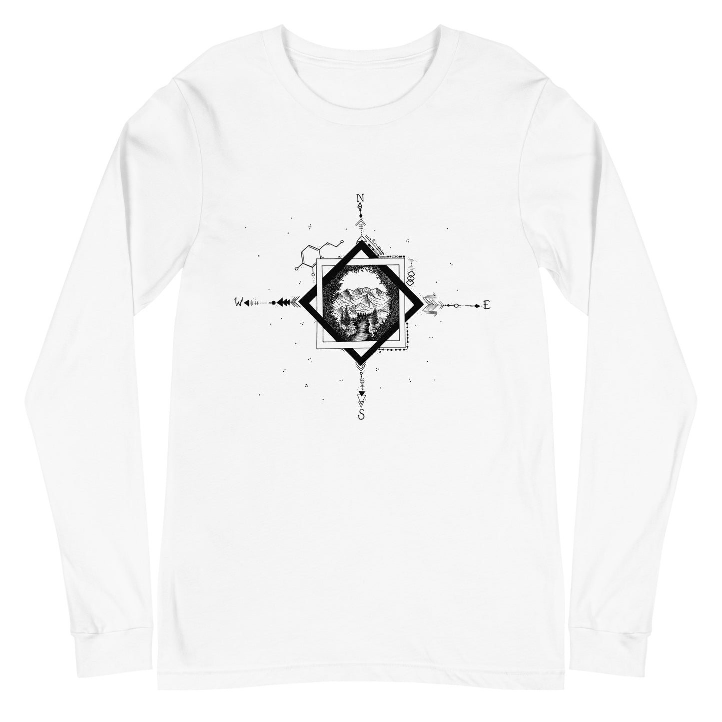 Serene Stream Unisex Long Sleeve Tee