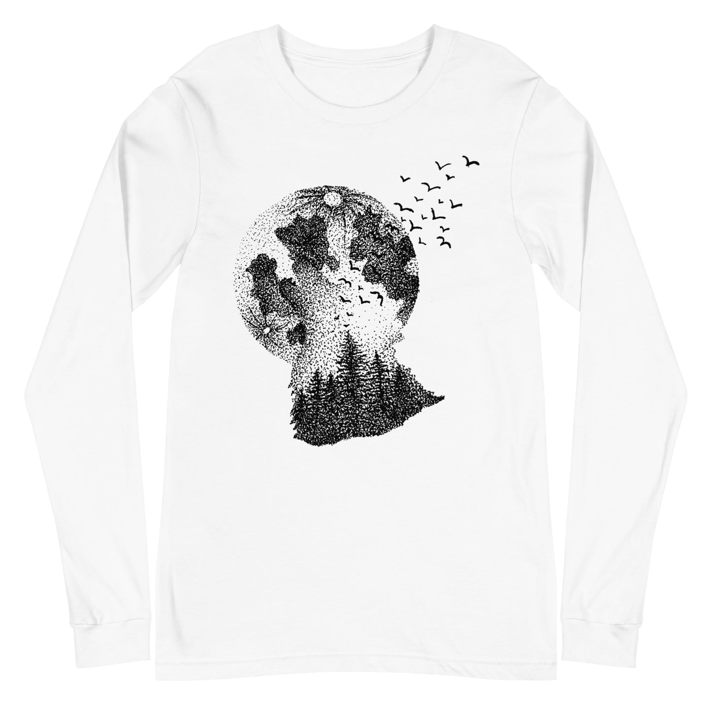 The Wolf and the Cosmos 2 Unisex Long Sleeve Tee