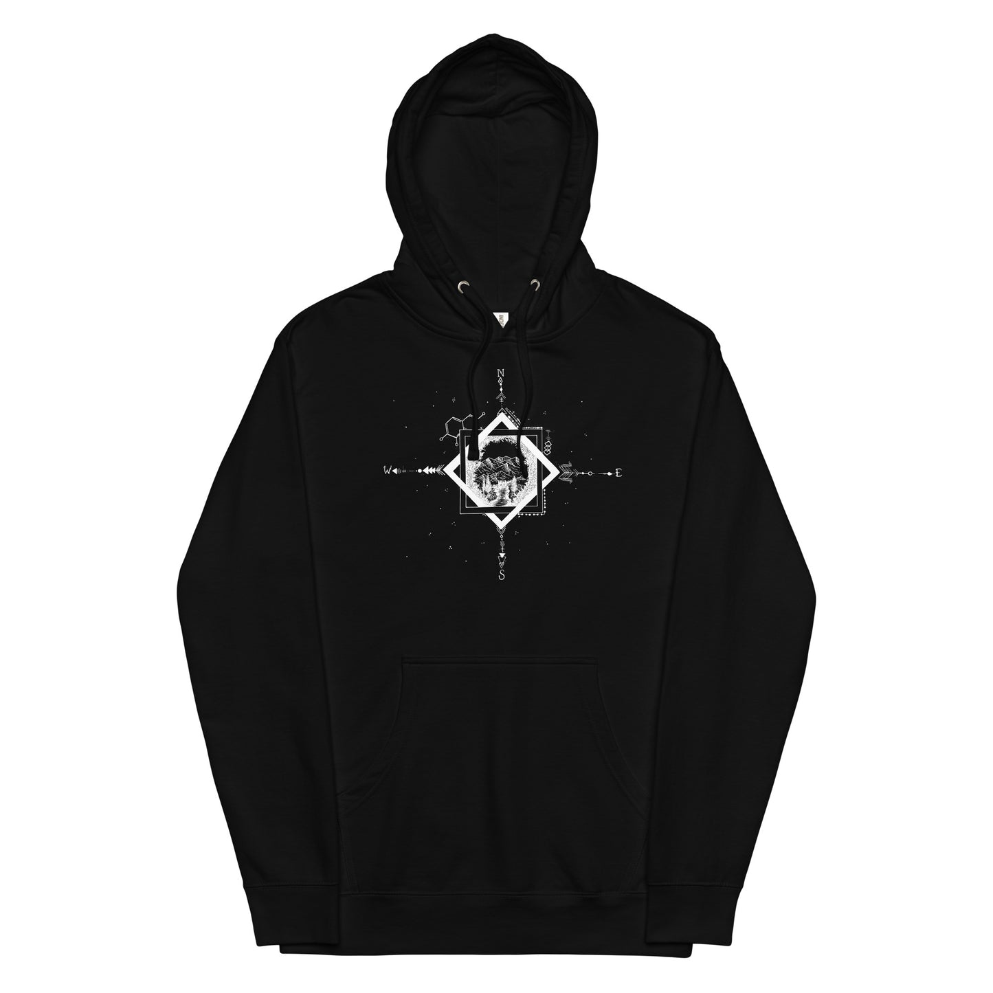 Serene Stream Unisex Mid-weight Hoodie