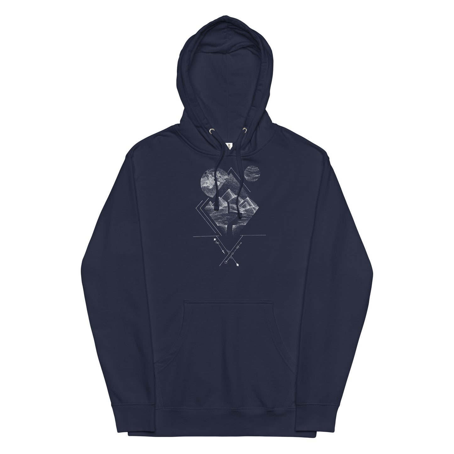 Pyramids Beneath the Stars Unisex Mid-weight Hoodie