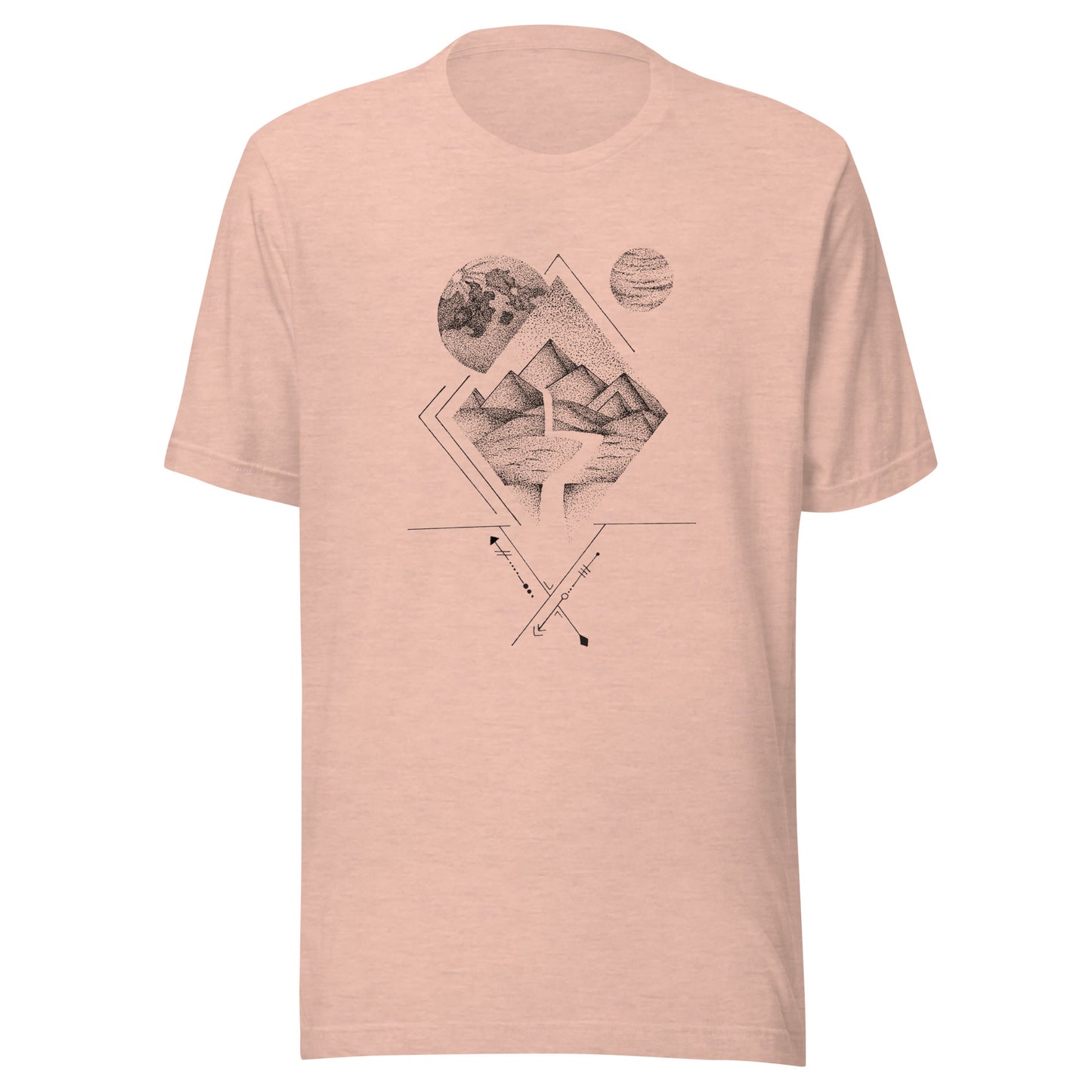 Pyramids Beneath the Stars Unisex T-Shirt